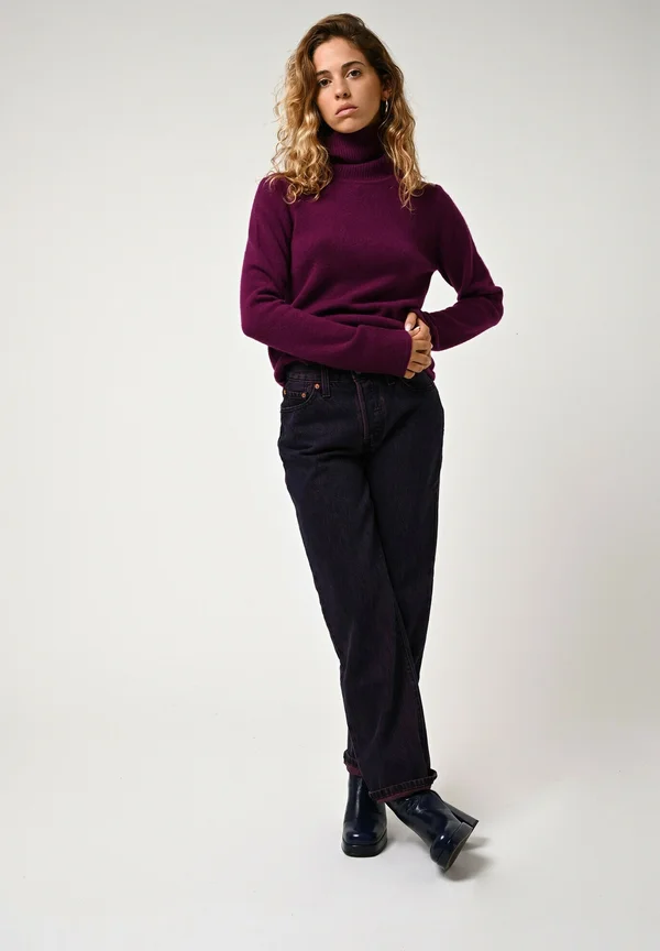 LINDA - Strickpullover - plum