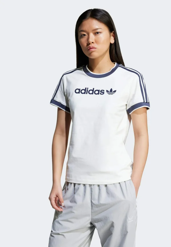 LINEAR CALI TEE - T-Shirt print - cloud white