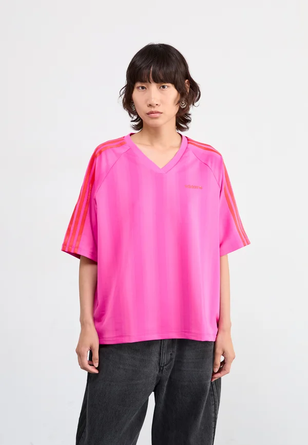 LINEAR TEE - T-Shirt print - semi lucid fuchsia