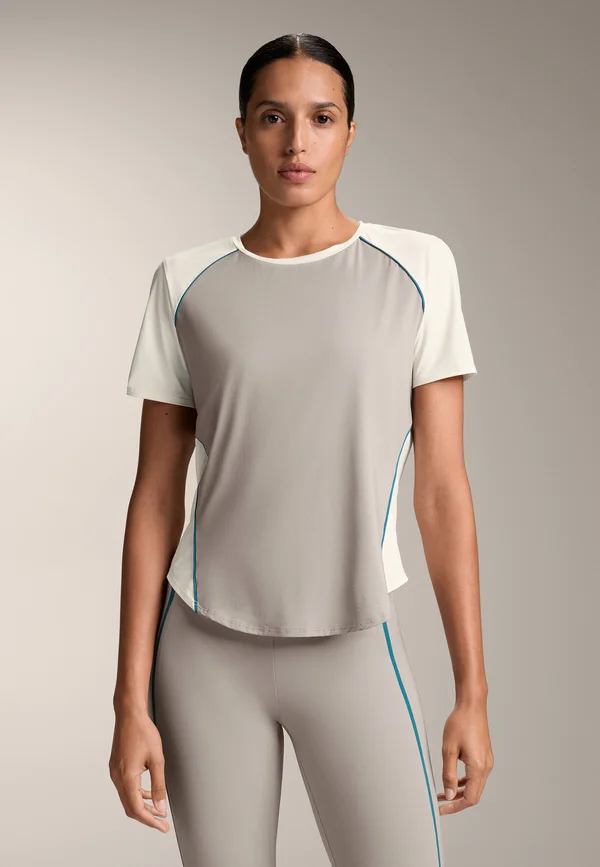 LINES SHORT-SLEEVED TECHNICAL - Sport T-Shirt - sand