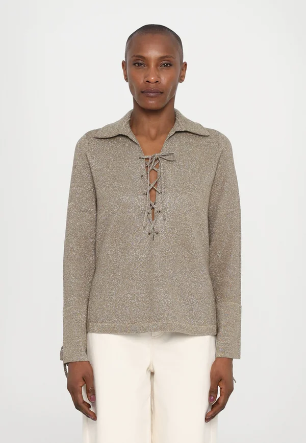 LISTY - Strickpullover - gold