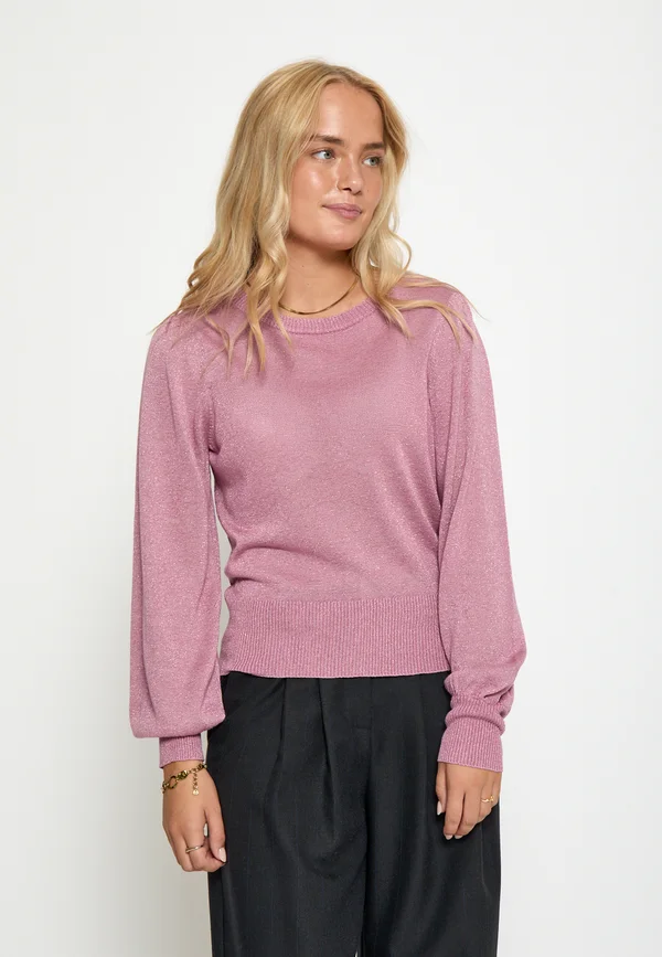 LIV LONG SLEEVE - Strickpullover - mauve orchid metal