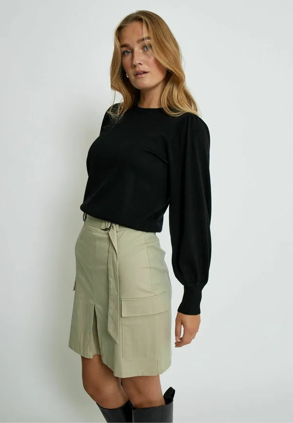 LIVA LONG SLEEVE - Strickpullover - black