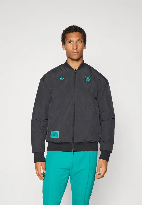 LIVERPOOL FC ICON JACKET - Vereinsmannschaften - black/sea green
