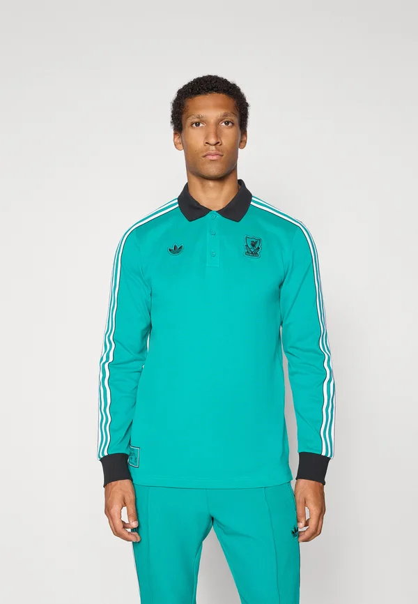 LIVERPOOL FC ICON LONG SLEEVE POLO - Vereinsmannschaften - sea green