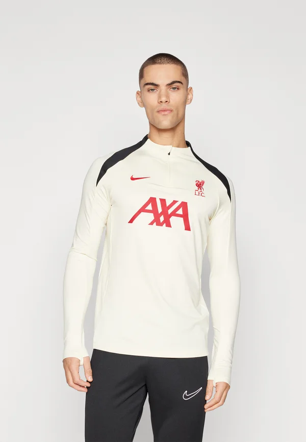 LIVERPOOL FC M NK DFSTRK DRILL TOP K SE - Vereinsmannschaften - coconut milk/black/gym red