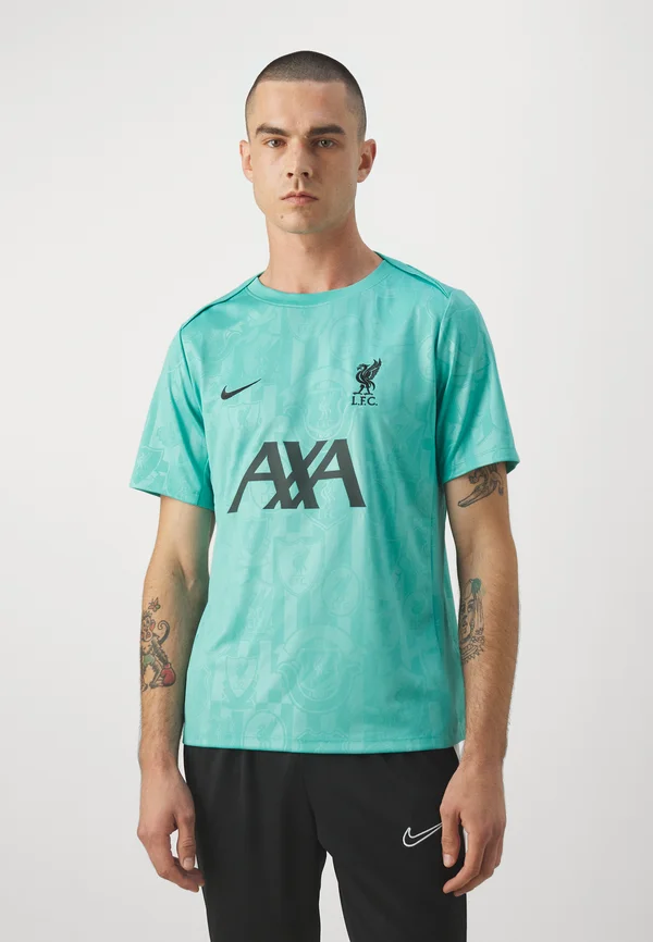 LIVERPOOL FC NIKE DF ACADEMY SHORT SLEEVES TOP K PRE-MATCH - Vereinsmannschaften - washed teal/night forest/night forest