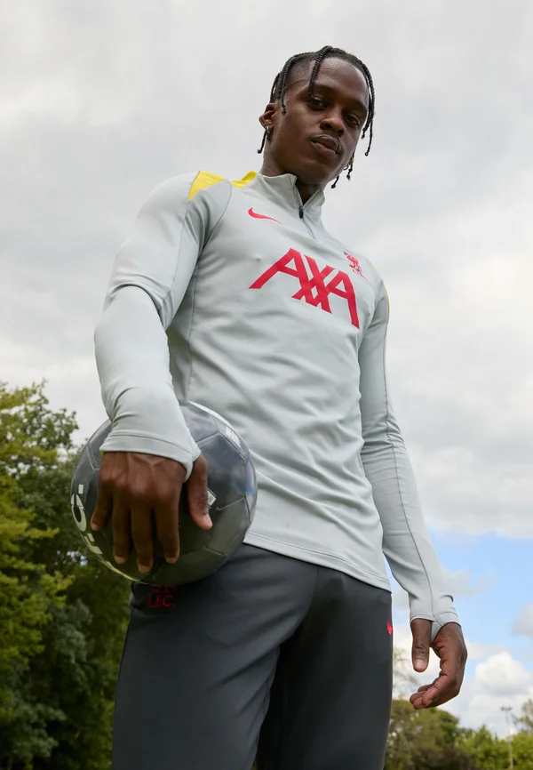 LIVERPOOL FC NIKE DF STRIKE DRILL TOP THIRD - Vereinsmannschaften - light smoke grey/chrome yellow/global red