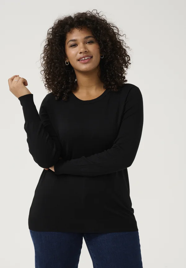 LIZZY - Strickpullover - black deep