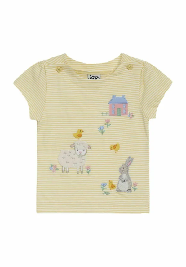 LLAMA APPLIQUÉ - REGULAR FIT - T-Shirt print - yellow bunny lamb