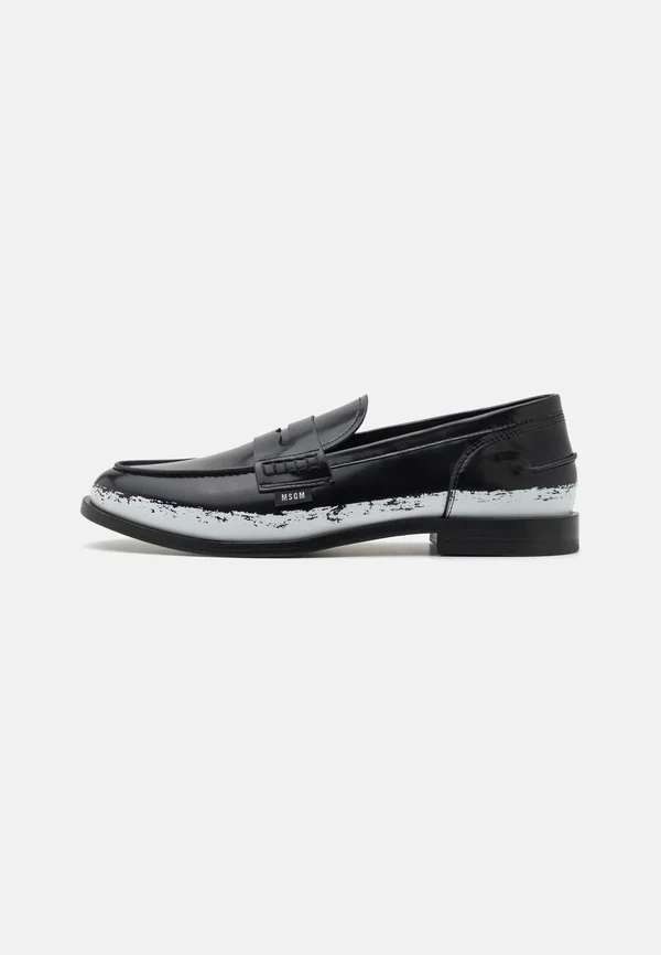 LOAFER - Slipper - white/black