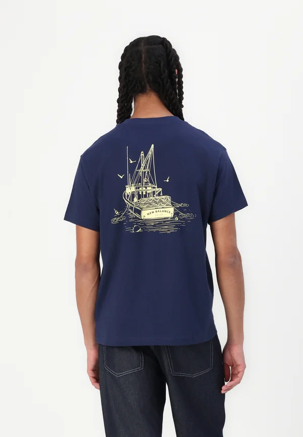 LOBSTER BOAT  - T-Shirt print - navy