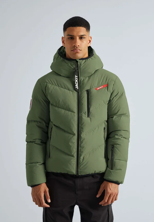 Lock Hood Puffer - Daunenjacke - olive