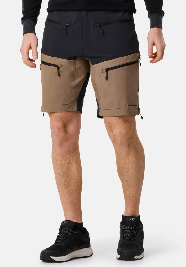 LOFOTEN - Kurze Sporthose - black dk khaki