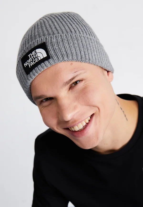 LOGO BOX CUFFED BEANIE UNISEX - Mütze - medium grey heather