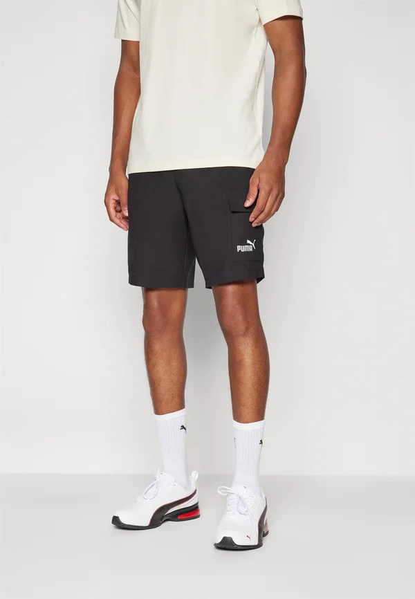 LOGO CARGO SHORTS - Kurze Sporthose - black