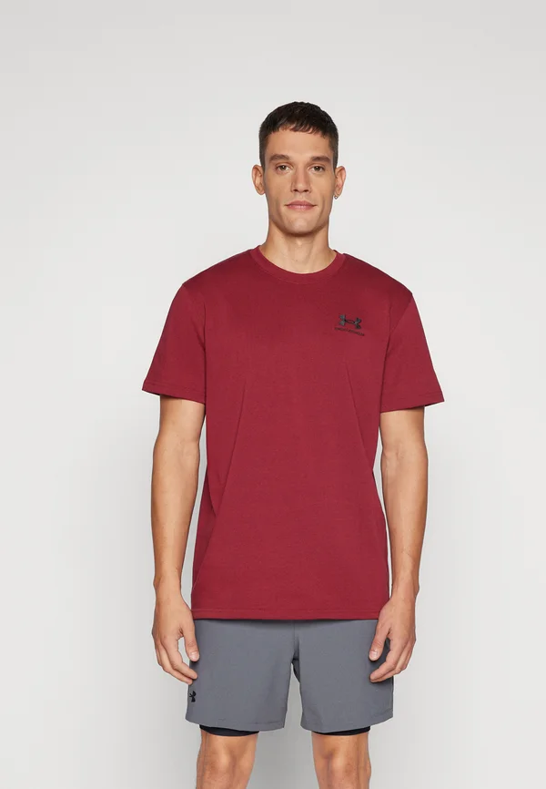 LOGO HEAVYWEIGHT - T-Shirt basic - cardinal/black