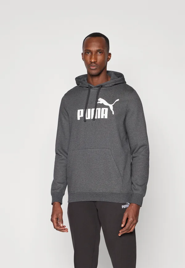 LOGO HOODIE - Kapuzenpullover - dark gray heather