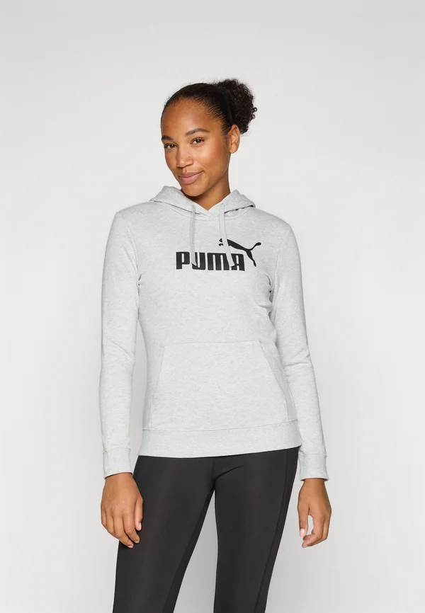 LOGO HOODIE - Kapuzenpullover - light gray heather