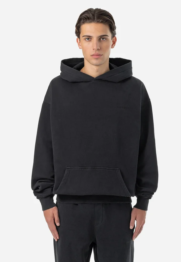 LOGO OVERSIZED HOODIE - Sweatshirt - vintage black black