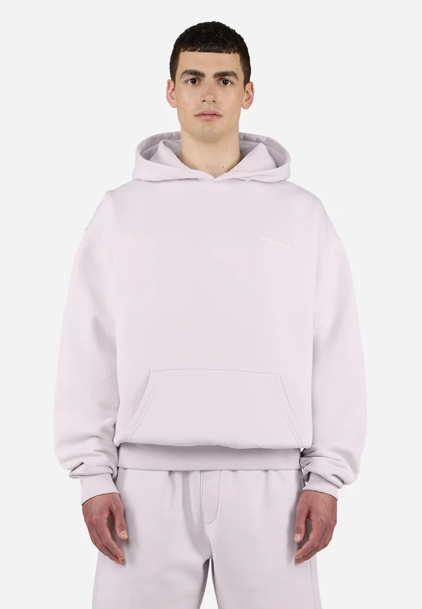 LOGO OVERSIZED HOODIE - Sweatshirt - washed light lilac/white gum