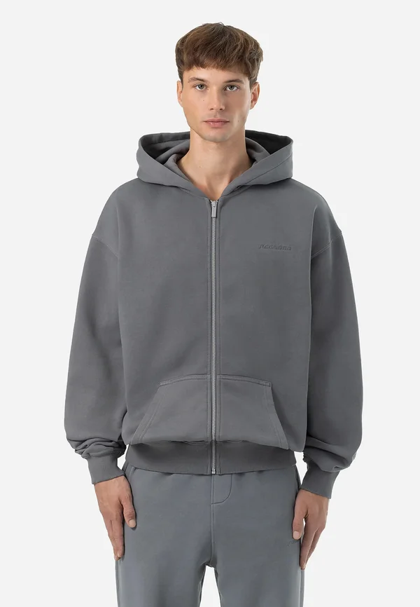 LOGO OVERSIZED JACKET - Sweatjacke - vintage grey/grey