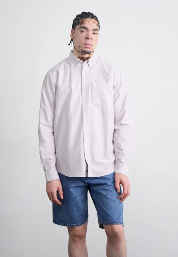 LOGO OXFORD - Hemd - pink fog/white