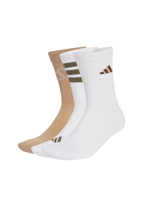 LOGO PACK 3PP - Sportsocken - white olive strata warm sandstone