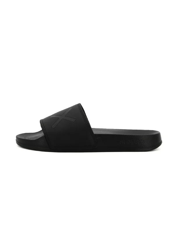 LOGO - Pantolette flach - nero