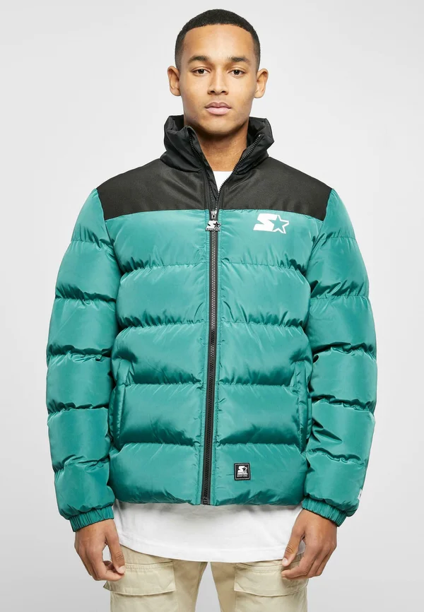 LOGO PUFFER  - Winterjacke - darkfreshgreen black