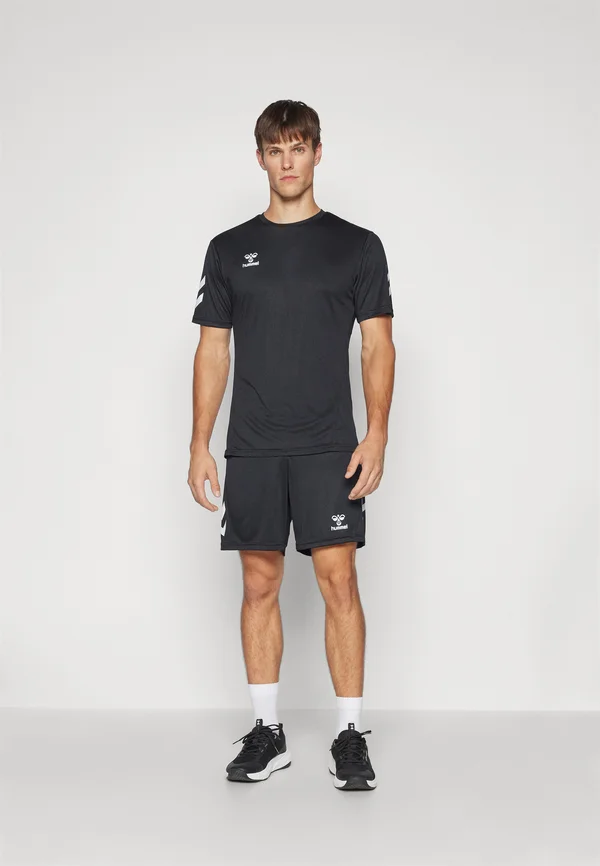LOGO SET - Kurze Sporthose - schwarz