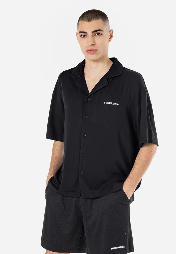 LOGO SHORT SLEEVE - Hemd - black,warm white