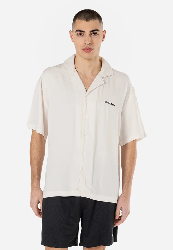 LOGO SHORT SLEEVE - Hemd - warm white,black
