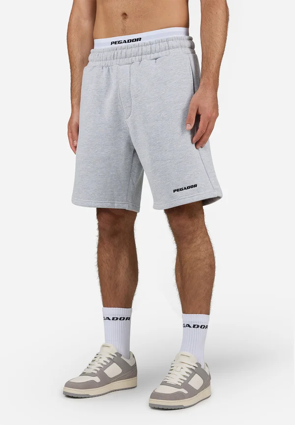 LOGO - Shorts - heather grey/black gum