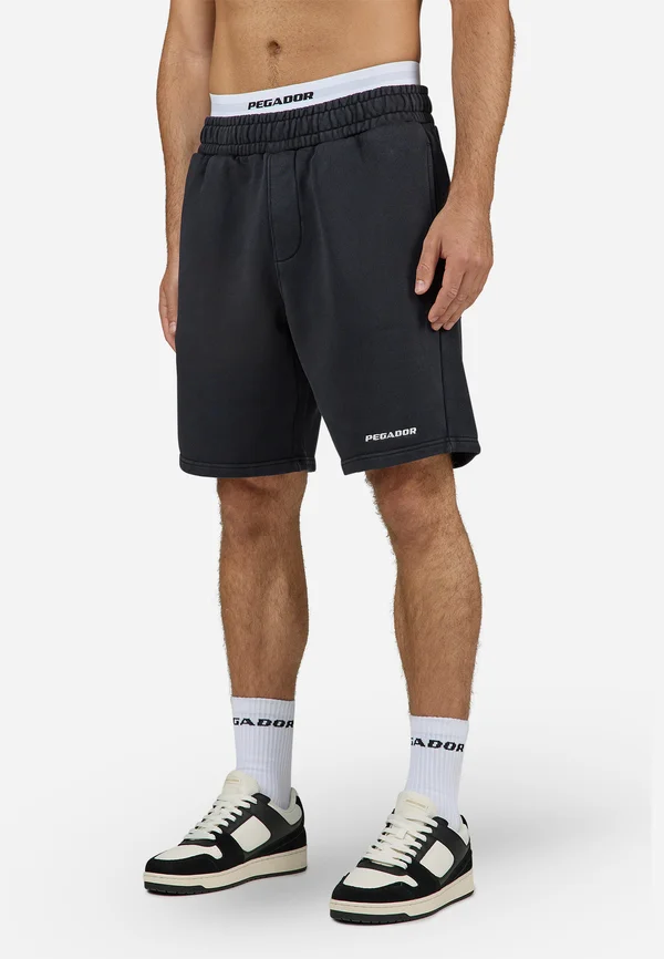 LOGO - Shorts - vintage black/white gum