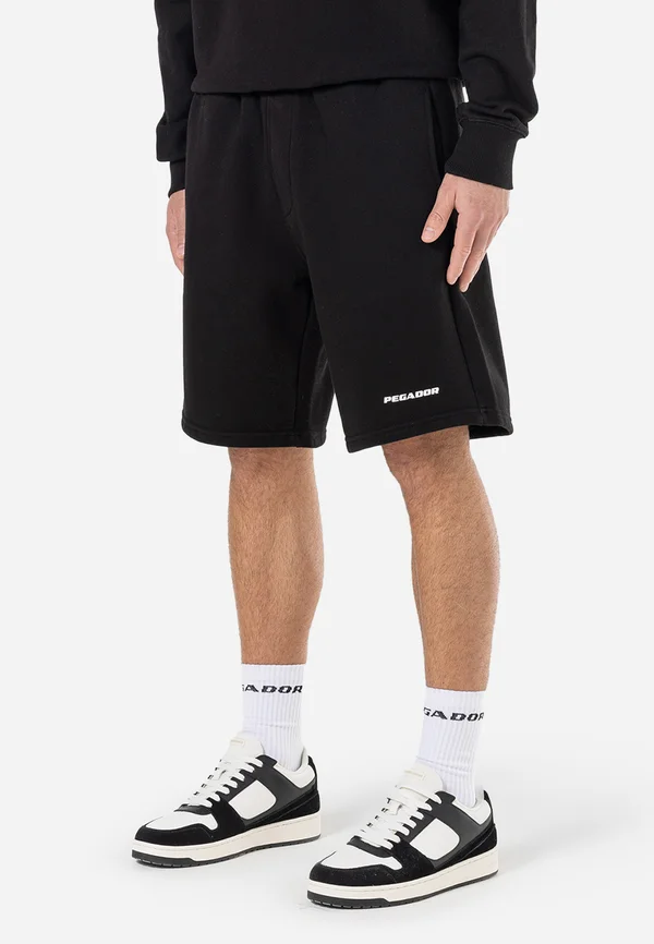 LOGO - Shorts - washed black/white gum