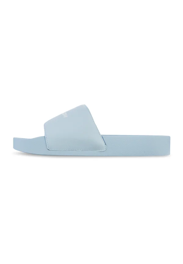 LOGO SLIDE UNISEX - Hausschuh - baby blue/white