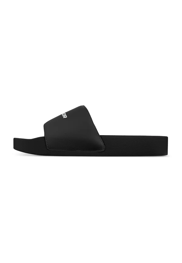 LOGO SLIDE UNISEX - Hausschuh - black/white