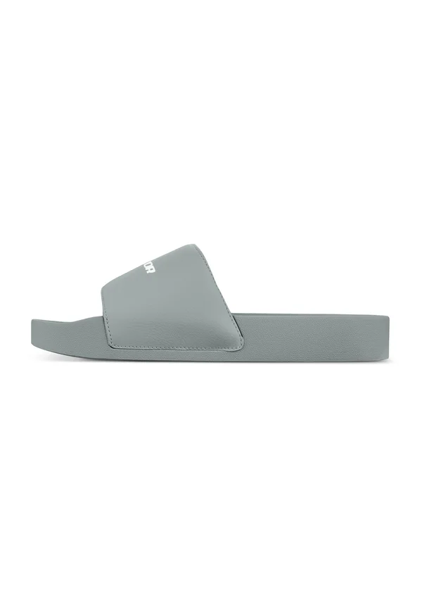 LOGO SLIDE UNISEX - Hausschuh - grey white