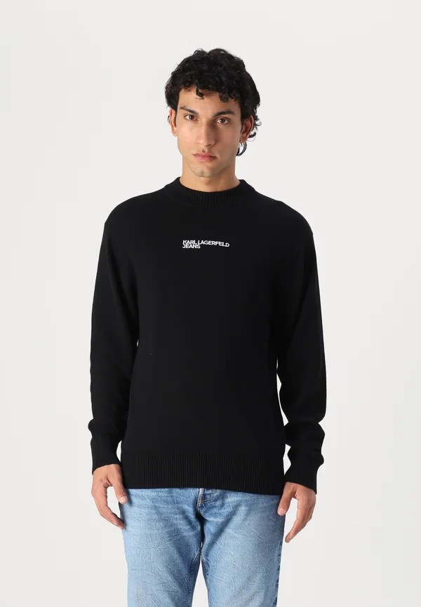LOGO  - Strickpullover - black