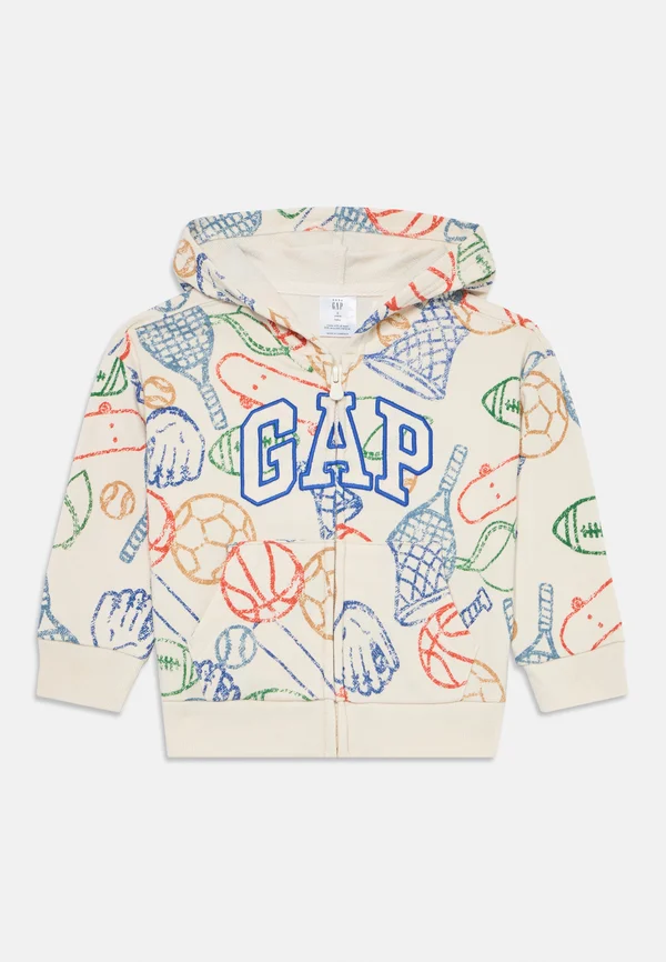 LOGO - Sweatjacke - off white/multi-coloured