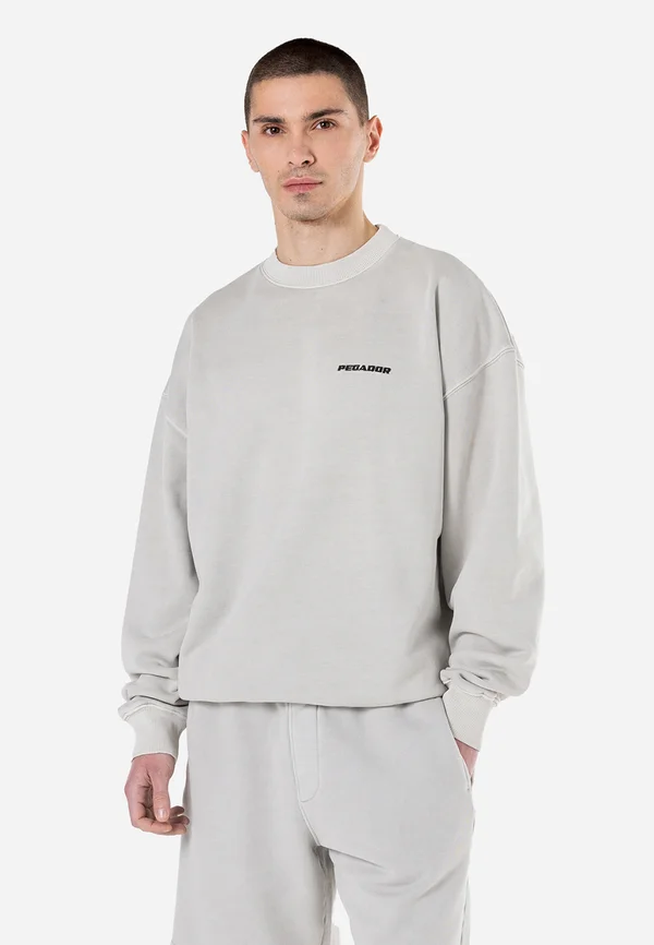 LOGO - Sweatshirt - vintage light grey black