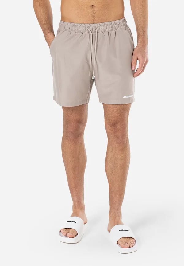 LOGO SWIM - Badeshorts - dark stone white