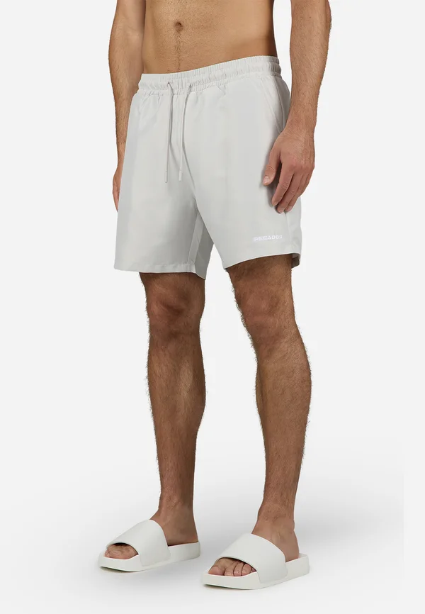 LOGO SWIM - Badeshorts - pure grey/white