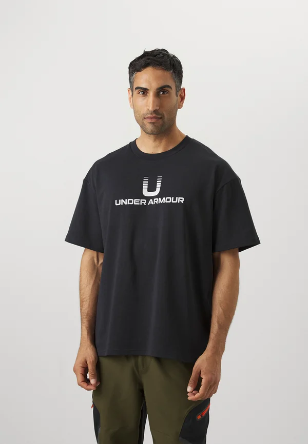 LOGO  - T-Shirt print - black/white