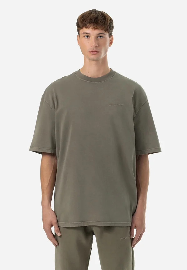 LOGO TEE - T-Shirt basic - vintage faded olive