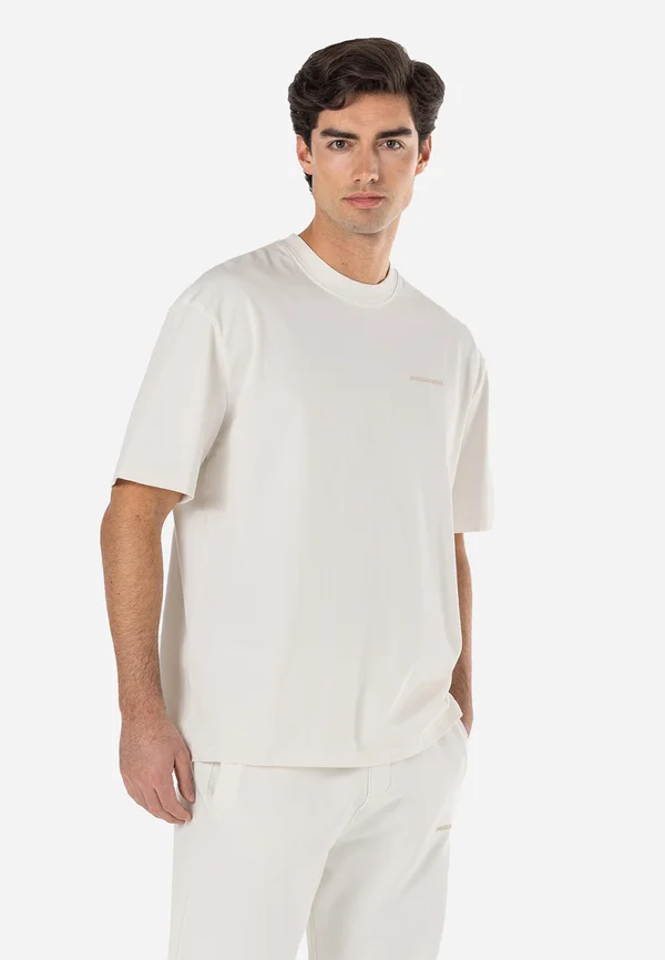 LOGO TEE - T-Shirt basic - washed warm white gum