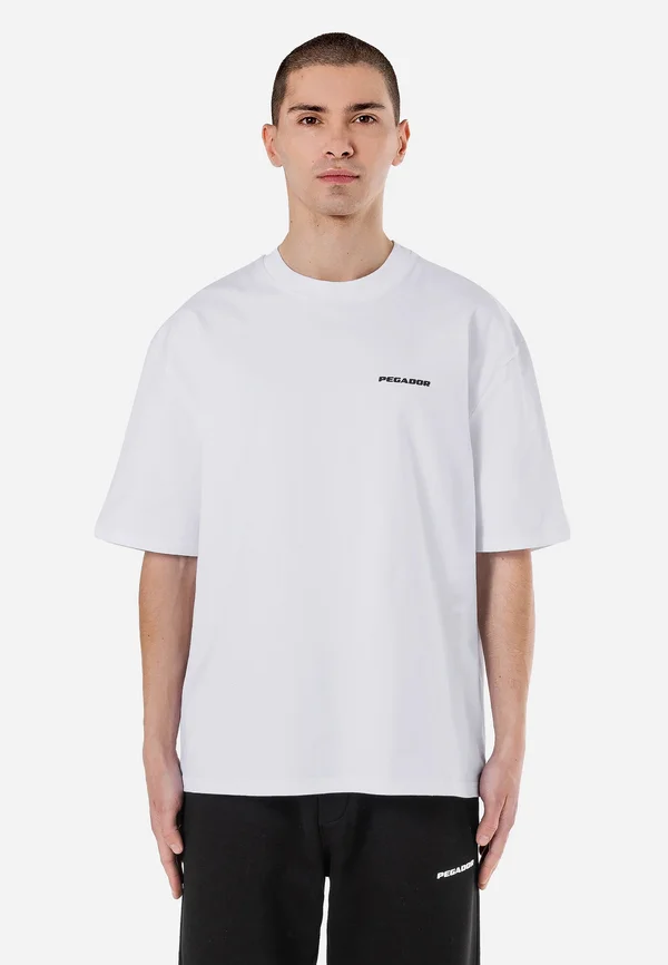 LOGO TEE - T-Shirt basic - white/black gum