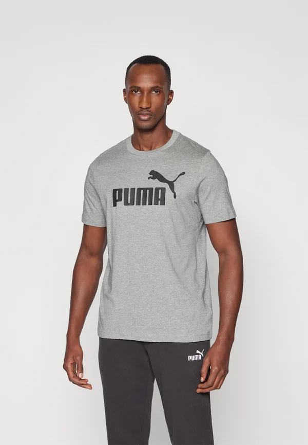 LOGO TEE - T-Shirt print - medium gray heather