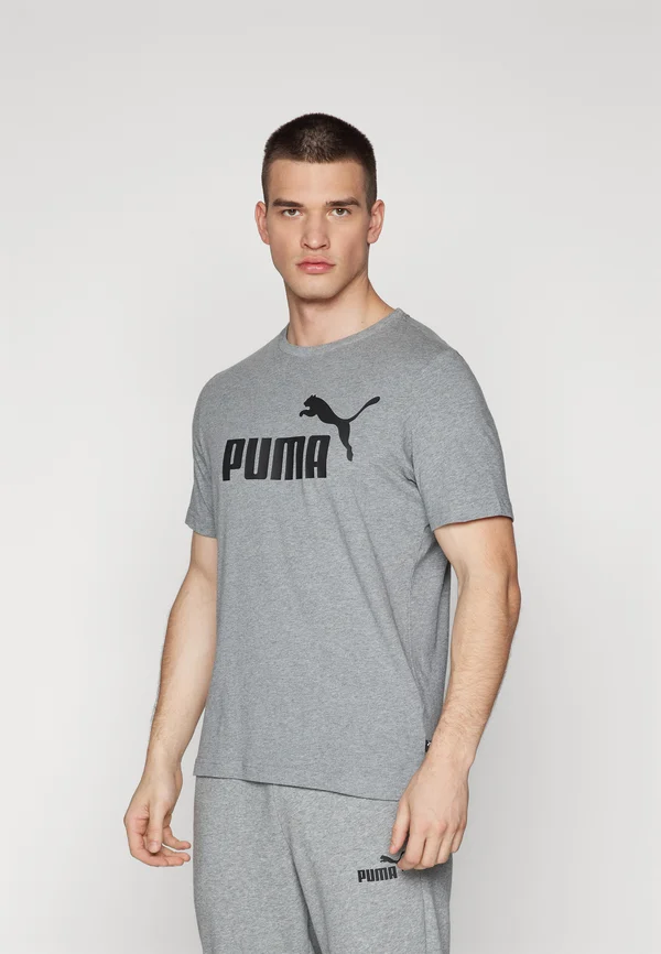 LOGO TEE - T-Shirt print - medium gray heather